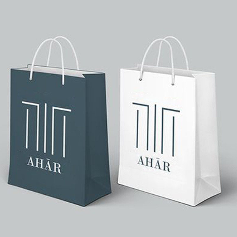 250gsm Recycled Gift Bags Large Personalised White Paper Bags Biodegradable
