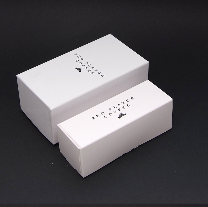 Luxury White Package Paper Box Cardboard Lid Base Gift Packing Carton Boxes