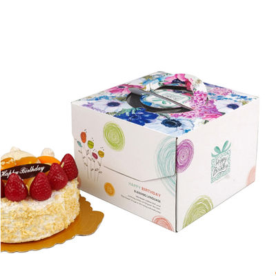 Καλή τιμή Κιβώτιο κέικ γενεθλίων κιβωτίων Cupcake χαρτονιού με το υλικό Curragated λαβών σε απευθείας σύνδεση