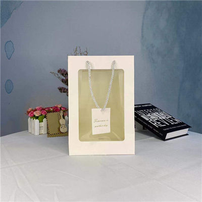 Καλή τιμή Τσάντες δώρων εγγράφου Χριστουγέννων με το σαφές παράθυρο PVC σε απευθείας σύνδεση